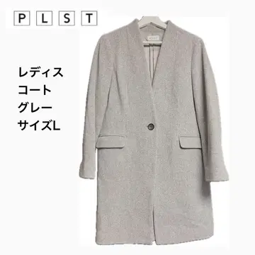 PLST 여성용 코트 그레이 사이즈 L
