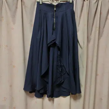 미사용 axes femme 플레어 레이스 롱 스커트