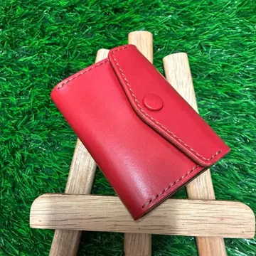 빨간색 멀티 케이스 접이식 지갑