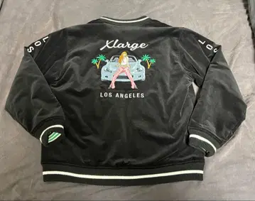 엑스라지 리버서블 수베니어 자켓 블랙 그린 L 사이즈