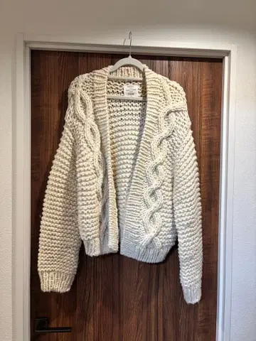 FREAK'S STORE 케이블 니트 가디건 아이보리