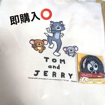 톰과 제리 해피 복권 happy 복권 5 C상 토트백 + 캔 배지