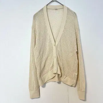 유니클로 메쉬 V넥 가디건 [ M ] 겉옷 코튼 100%