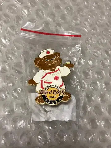 오사카점 NURSE BEAR 간호사 베어 하드 록 카페 핀 배지