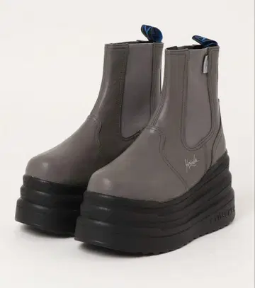 [새상품급] YOSUKE 통굽 사이드 고어 숏부츠 그레이