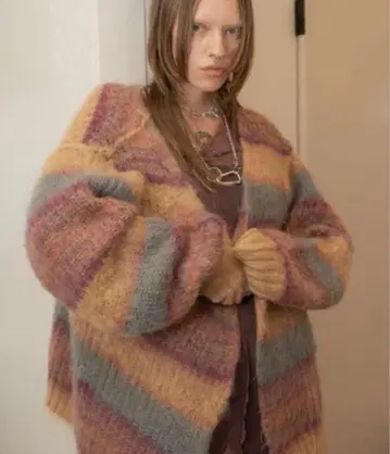 perverze 모헤어 니트 가디건 새상품급