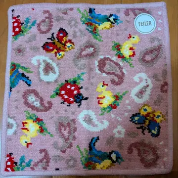 [ 미사용 새상품 ] 페이러 손수건 하이디 페이즐리 핑크 완판템