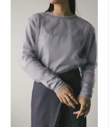 STYLEMIXER 2피스 시어 레이어드 니트