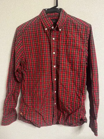 BEAMS PLUS 버튼다운 셔츠 체크 XS