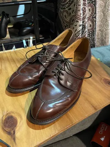 John White 브라운 레이스업 슈즈 영국제 23.5cm