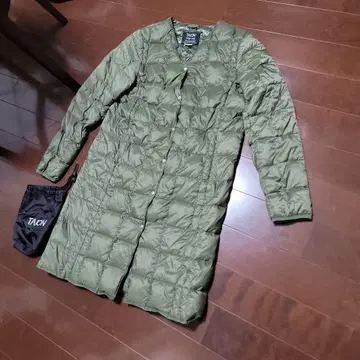 TAION 퀼팅 자켓 L 사이즈 올리브색상 부속 주머니 포함