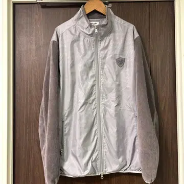 그레이 나일론 집업 자켓