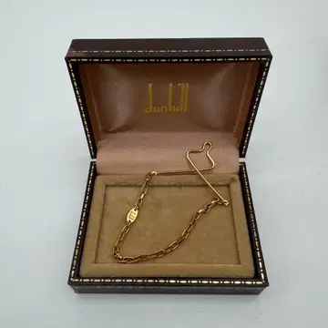 레어 dunhill 던힐 타이 체인 골드 빈티지 타이핀
