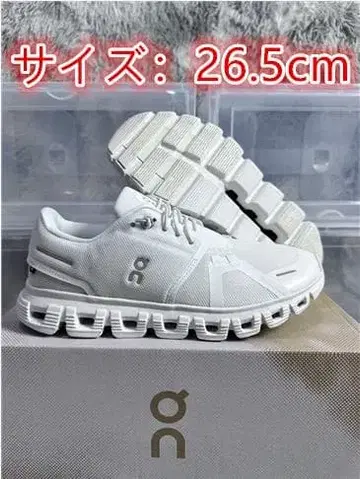 On Cloud 6 러닝화 26.5cm 화이트