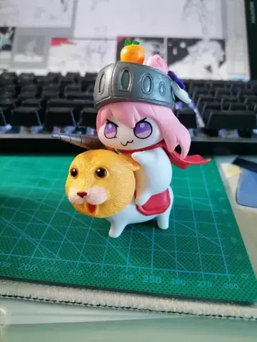 커스텀 인형 고양이 머리 왕관 포함