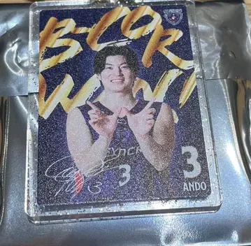 요코하마 비 커세어즈 안도 세이야 승리 시 한정판 아크릴 키링 비코루