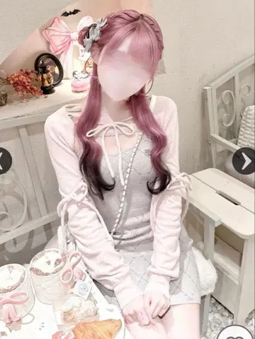 모노그램 샤기 앙상블 니트 원피스 그레이 Honey Mew