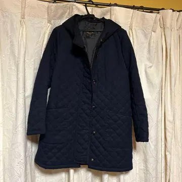 nano universe 퀼팅 자켓 네이비