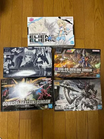 반다이 프라모델 세트 5점