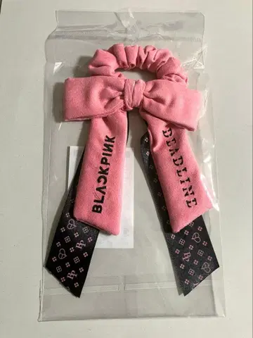 BLACKPINK 리본 스크런치 헤어 액세서리 블핑 블랙핑크
