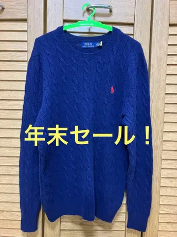 랄프 로렌 남성용 니트 XL 네이비
