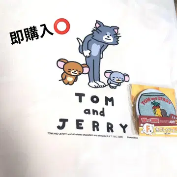 톰과 제리 해피 복권 happy 복권 5탄 C상 토트백 + 캔 거울