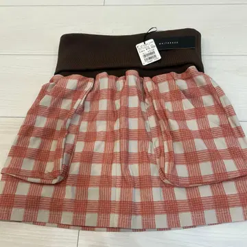 MAITRESSE 체크 무늬 타이트 스커트 38