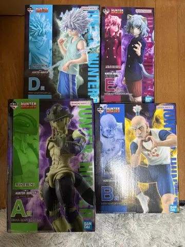 [ 미개봉 ] HUNTER x HUNTER 제일복권 피규어 세트 4종
