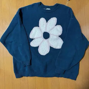 re_k by JUNRED / 데이지 자카드 니트 풀오버 꽃무늬