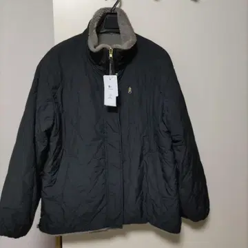 미사용 새상품 globalwork 리버서블 퀼트 블루종 모카 M SIZE