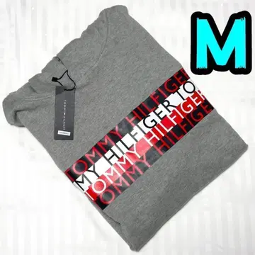 [ 새상품 ] 타미힐피거 후드티 M 남성용 그레이 쭈리