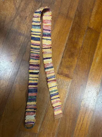 멀티 컬러 직물 벨트 반지 버클