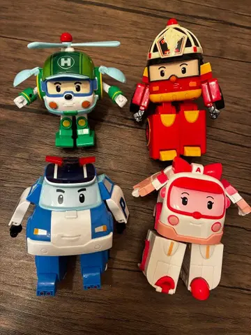 로보카 폴리 4체 세트 변형 완구