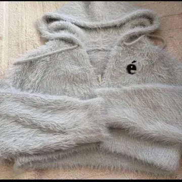 epine 에피 샤기 니트 후드티