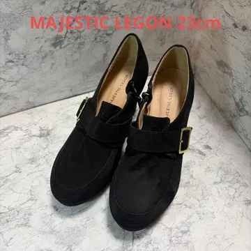MAJESTIC LEGON 블랙 펌프스 깨끗한 상태