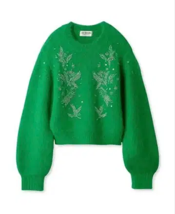 LILY BROWN ( CANDY STOCK ) 자수 비쥬 니트