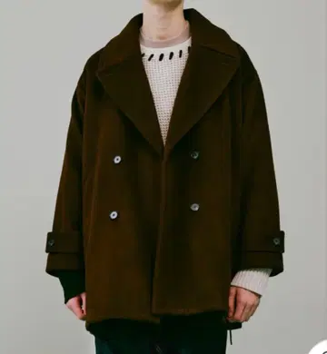 택 포함 새상품 tk.TAKEO KIKUCHI P코트 짙은 브라운 M