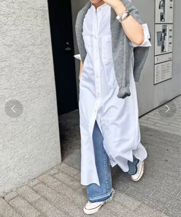 클리어 코튼 스탠다드 컬러 원피스