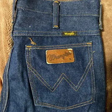 Wrangler 스트레이트 데님 다크 블루 1970년대