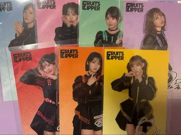 FRUITS ZIPPER 블랙 의상 엽서 컴플리트 세트