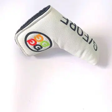 퍼터용 골프헤드커버 화이트 로고