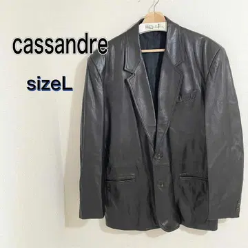 카산드레 cassandre 사이즈 L 고급 가죽 자켓 천연 가죽 블랙