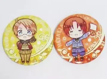 헤타리아 이탈리아&미국 캔뱃지