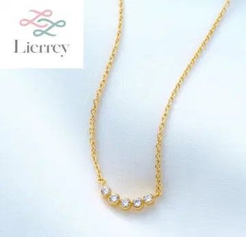 리에리 커브 목걸이 자기장 목걸이 지르코니아 스테인리스 골드