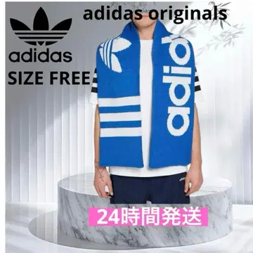 adidas originals 파란색 로고 머플러 SIZE FREE