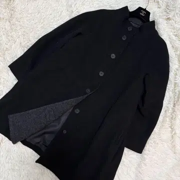 매킨토시 런던 울 코트 스탠드 카라 블랙 44 빅 사이즈