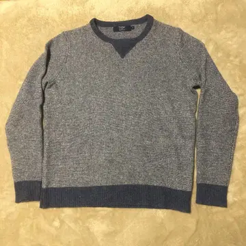 J.Crew 그레이 네이비 V넥 니트