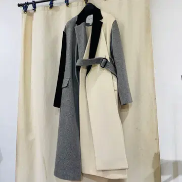 벨트 포함 롱 코트