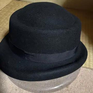블랙 울 리본 햇