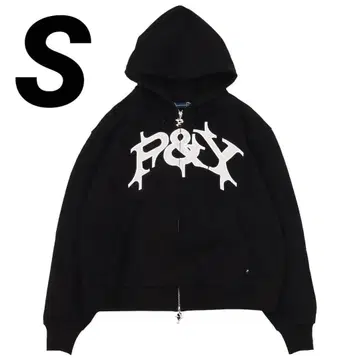 미사용 새상품 Punkandyo 지퍼 후드티 블랙 사이즈 S
